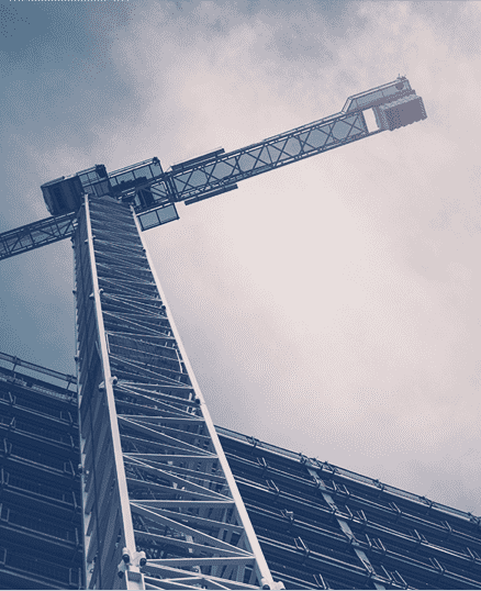Crane at a construction site Crane at a construction site